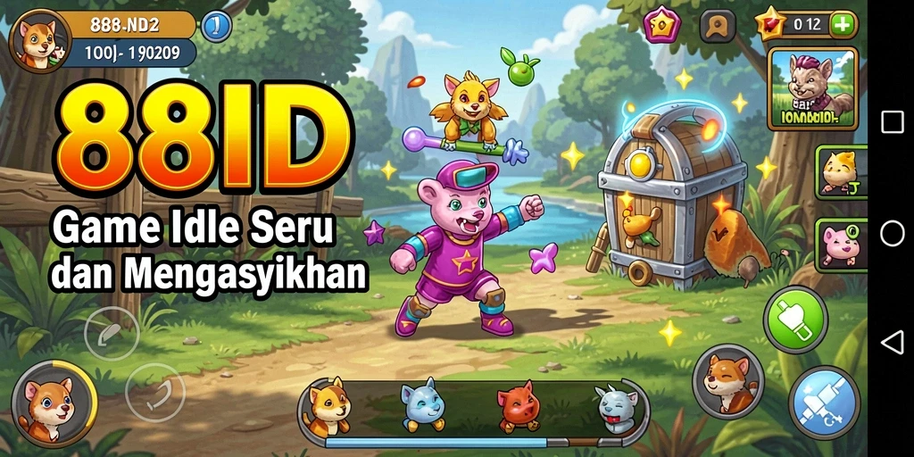 Screenshot gameplay 88ID yang menampilkan aksi seru dan interaksi karakter.