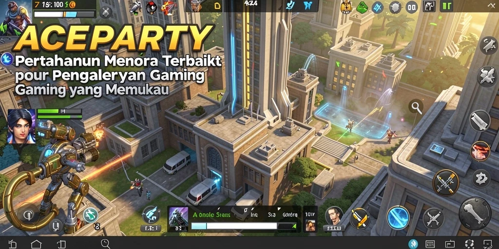 Tangkapan layar ACEPARTY menampilkan gameplay menara pertahanan yang mendebarkan dan menarik.