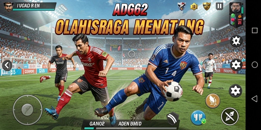 Tampilan gameplay ADG62 yang seru dan kompetitif.