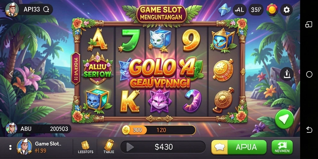Tampilan gameplay seru dari game Slot API33.