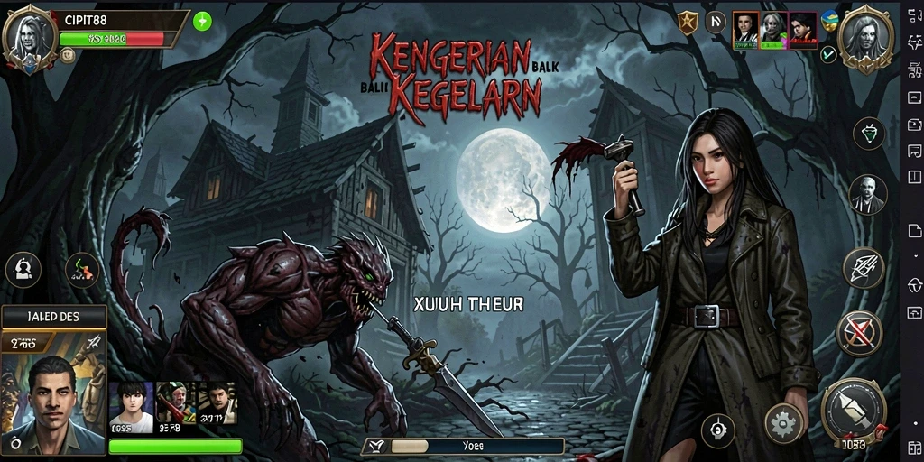 Tangkapan layar menampilkan momen mencekam di CIPIT88 saat pemain menghadapi kengerian.