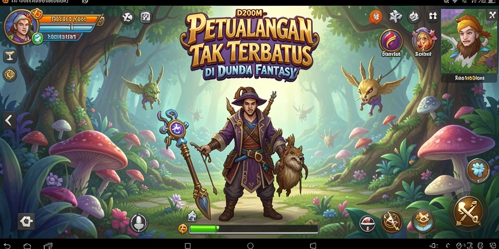 Tangkapan layar dari D200M menampilkan momen mendebarkan dalam petualangan.