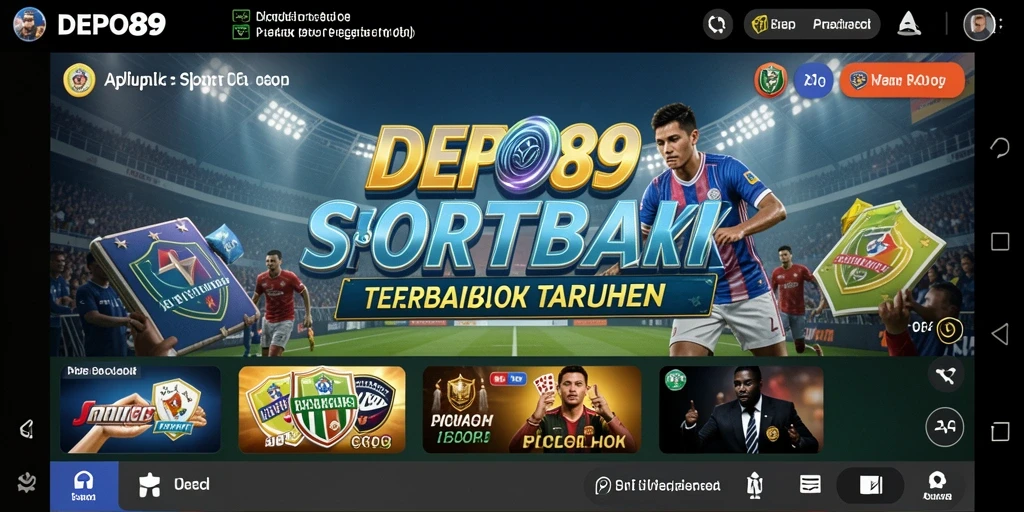 Tampilan menarik dari antarmuka taruhan dalam aplikasi DEPO89.