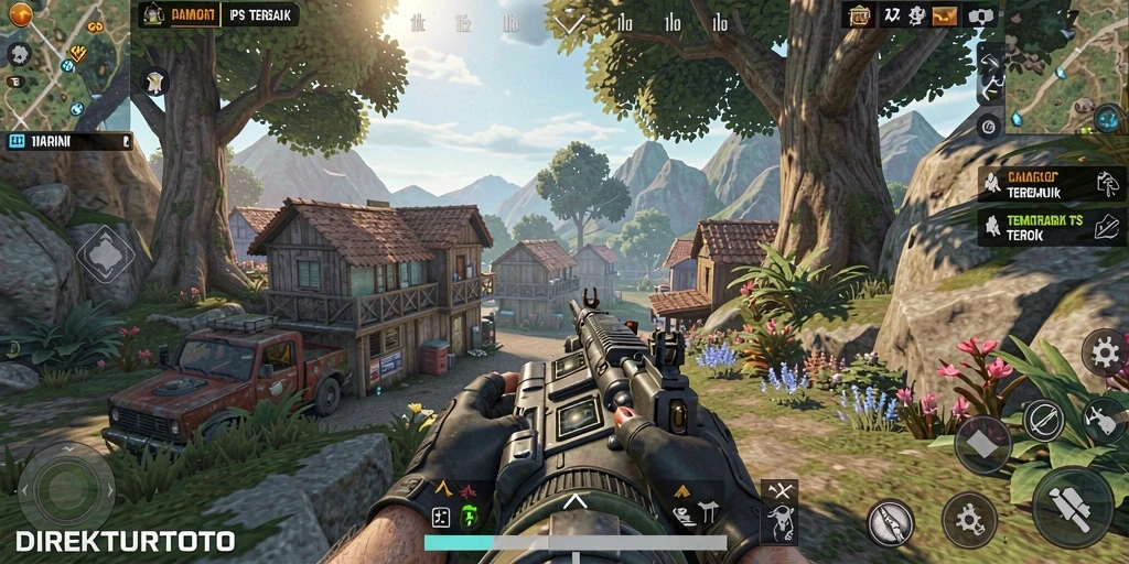 Tampilan seru gameplay DIREKTURTOTO dengan aksi intens.
