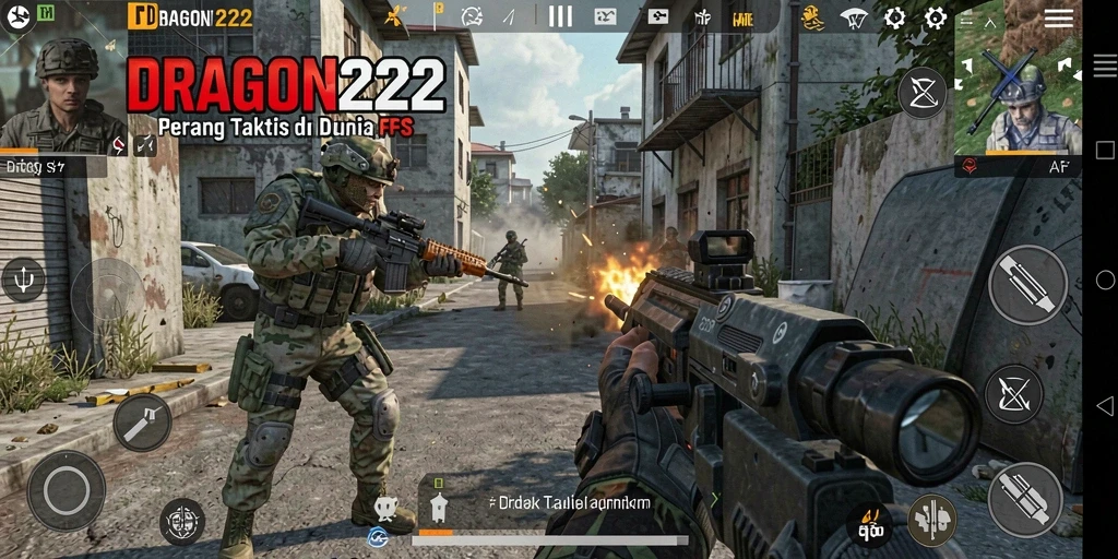 Screenshot gameplay DRAGON222 - Taktik pertempuran dan aksi seru.