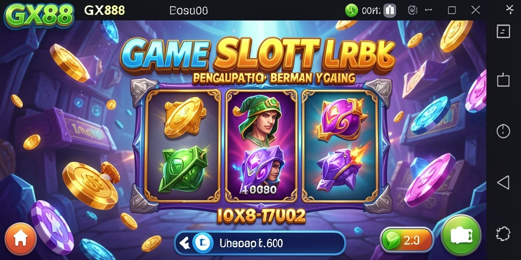 Screenshot GX88 menunjukkan gameplay Slot yang seru dan penuh warna.