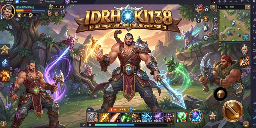 Tampilan gameplay menarik dari IDRHOKI138 dalam petualangan MMORPG.