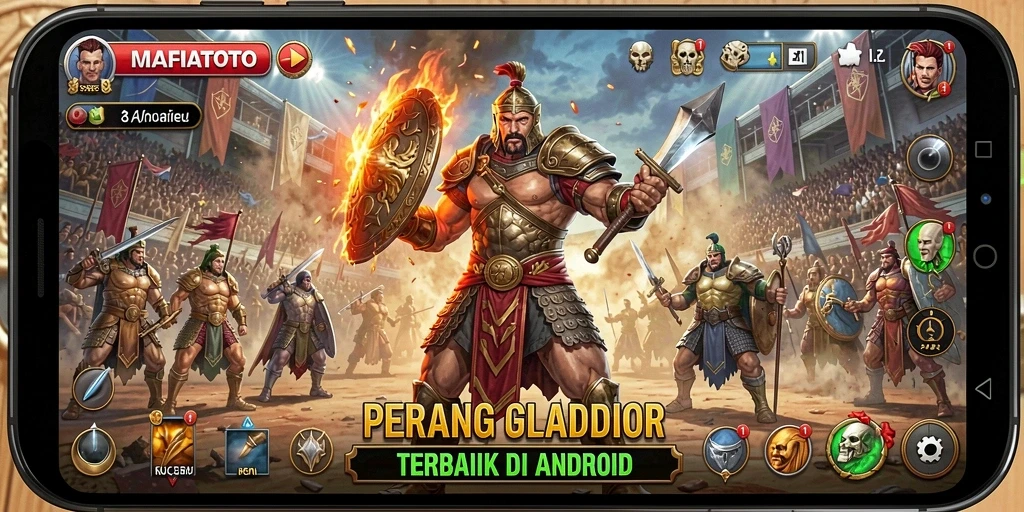 Tangkapan layar utama MAFIATOTO menampilkan pertarungan yang mendebarkan di arena.