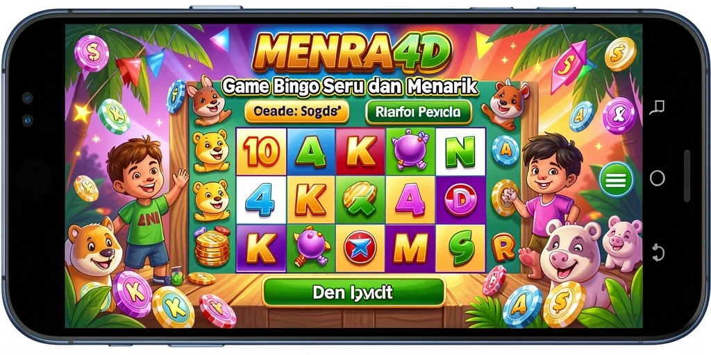 Tampilan seru dari gameplay Bingo di MENARA4D.