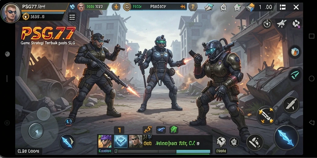 Tampilan utama PSG77 dengan gameplay SLG yang menarik.
