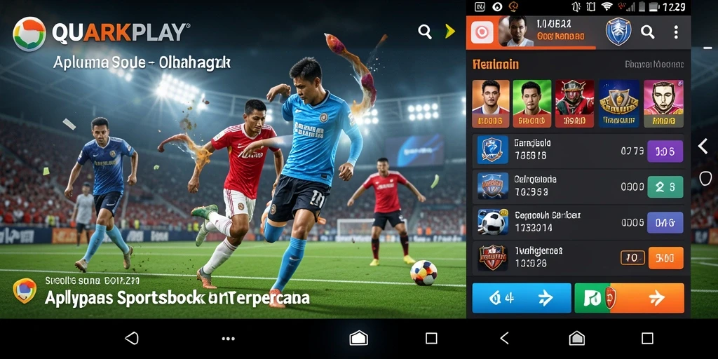 Tampilan utama QUARKPLAY menampilkan pengalaman taruhan olahraga yang menarik.