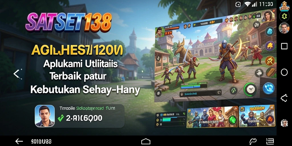 Screenshot utama SATSET138 menunjukkan antarmuka yang sederhana dan berbagai fitur utilitas.