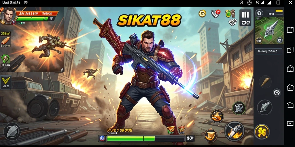 Gameplay SIKAT88 dengan aksi mendebarkan dan grafis memukau.
