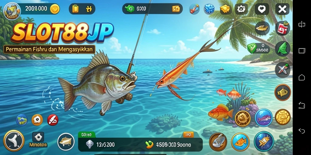 Tampilan gameplay SLOT88JP yang menarik saat bermain Fishing.