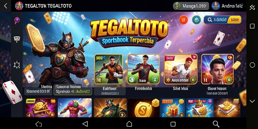 Screenshot utama TEGALTOTO yang menampilkan gameplay taruhan olahraga.