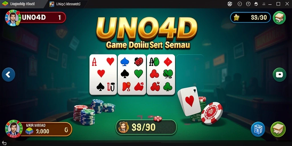 Tampilan gameplay seru UNO4D dengan pemain yang berinteraksi.